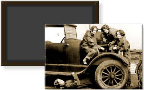Lady grease monkey mechanics - grease,